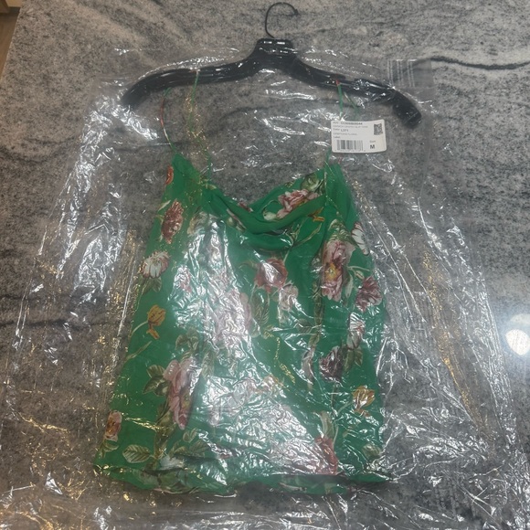 Alice + Olivia Harmon Drapey Slip Tank, Hampton Floral - Picture 13 of 14